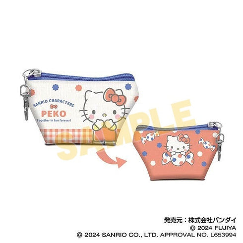 『PEKO×サンリオキャラクターズ』イヤフォンポーチ01 ハローキティ